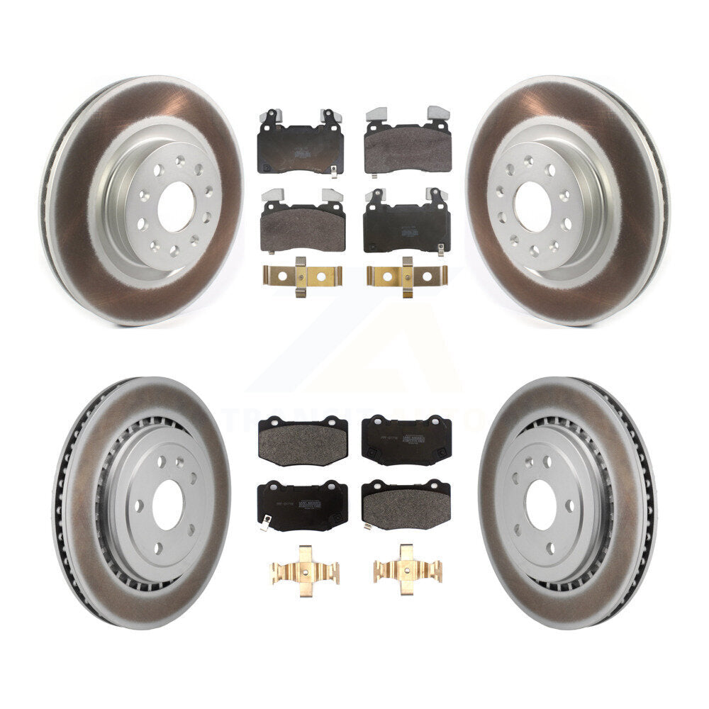 Front Rear Coat Brake Rotor Semi-Metallic Pad Kit For Chevrolet Camaro With Brembo Brakes KGF-104069