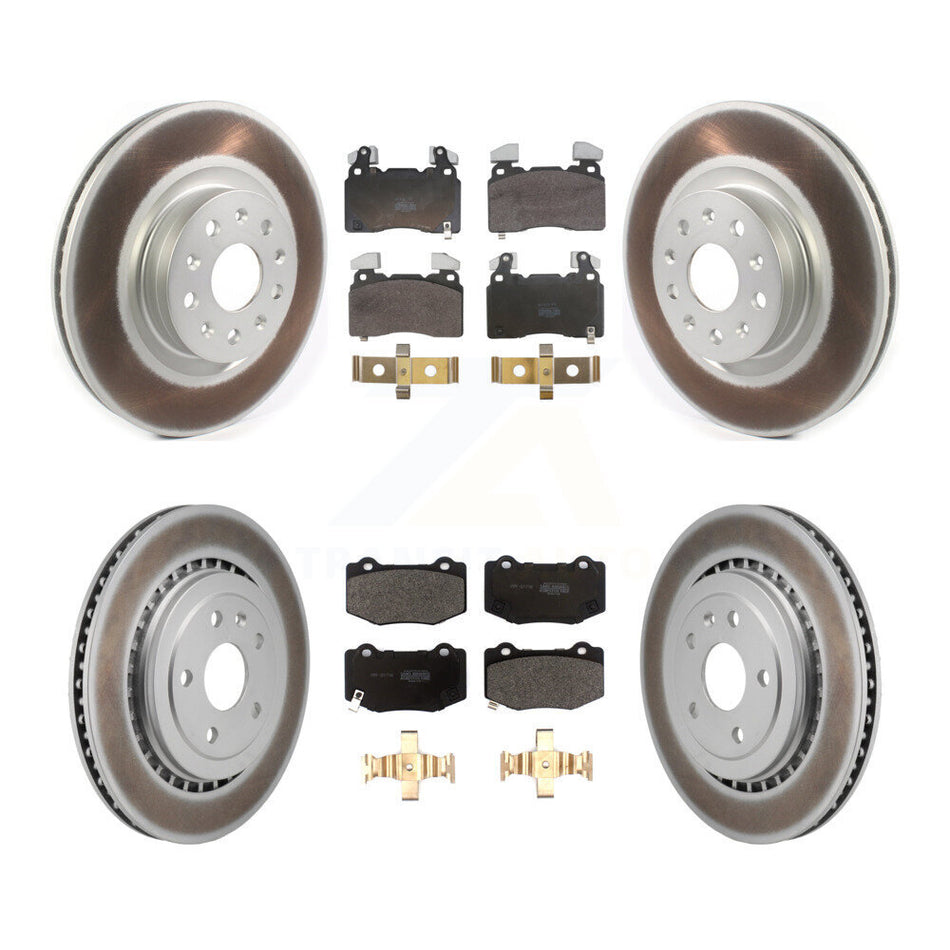 Front Rear Coat Brake Rotor Semi-Metallic Pad Kit For Chevrolet Camaro With Brembo Brakes KGF-104069