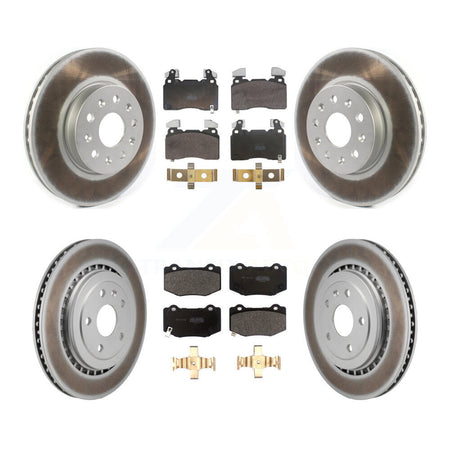 Front Rear Coat Brake Rotor Semi-Metallic Pad Kit For Chevrolet Camaro With Brembo Brakes KGF-104070