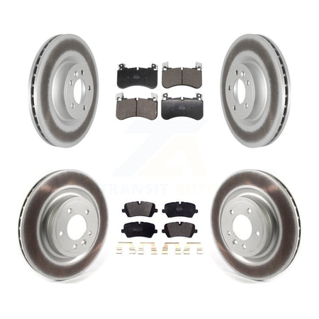 Front Rear Coated Disc Brake Rotors And Semi-Metallic Pads Kit For Land Rover Discovery KGF-104072