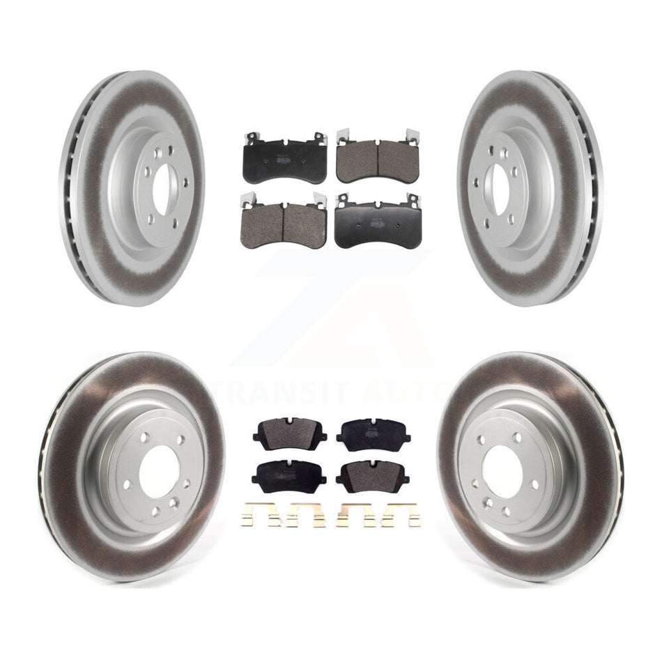 Front Rear Coated Disc Brake Rotors And Semi-Metallic Pads Kit For Land Rover Discovery KGF-104072