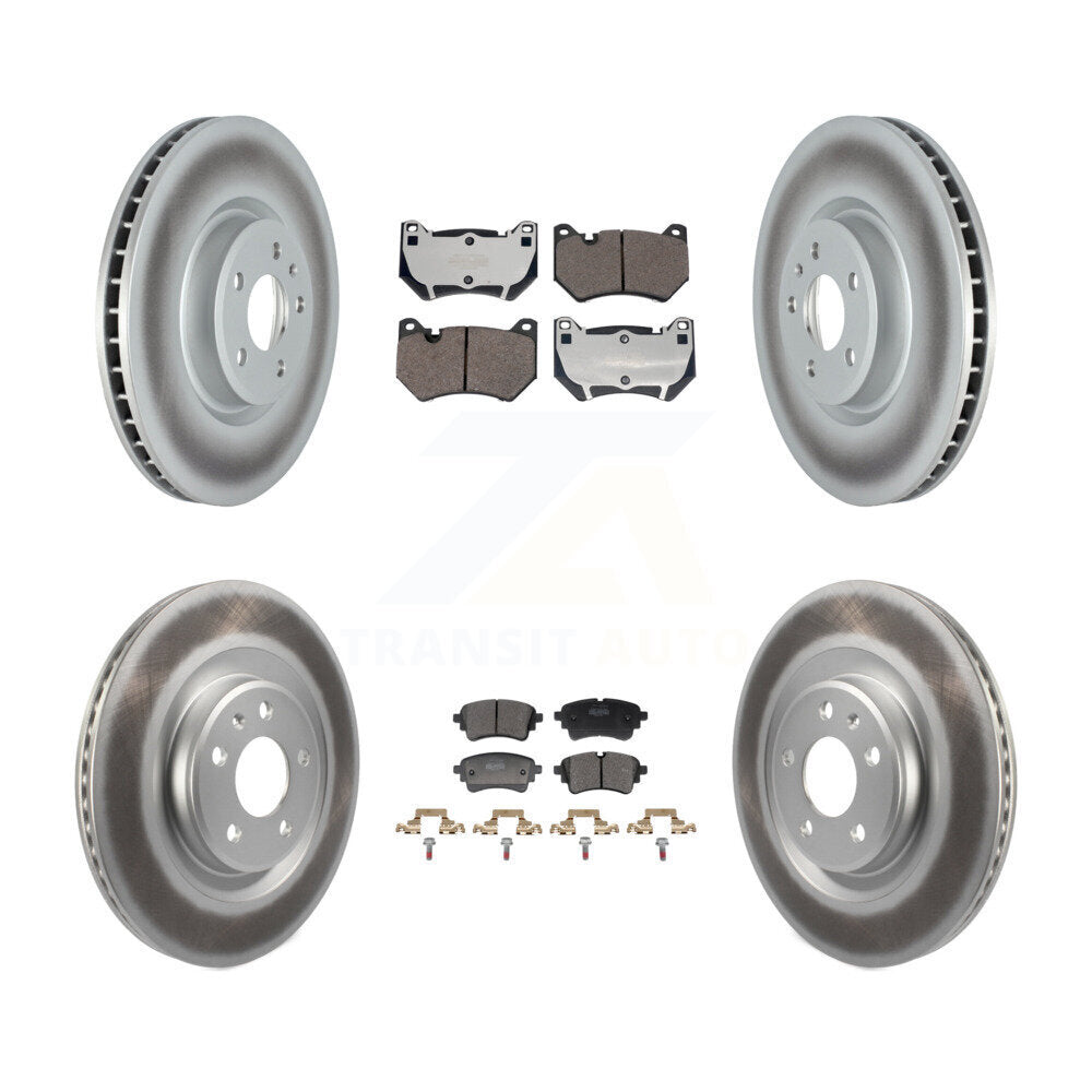 Front Rear Coated Disc Brake Rotors And Semi-Metallic Pads Kit For Audi Q5 KGF-104073