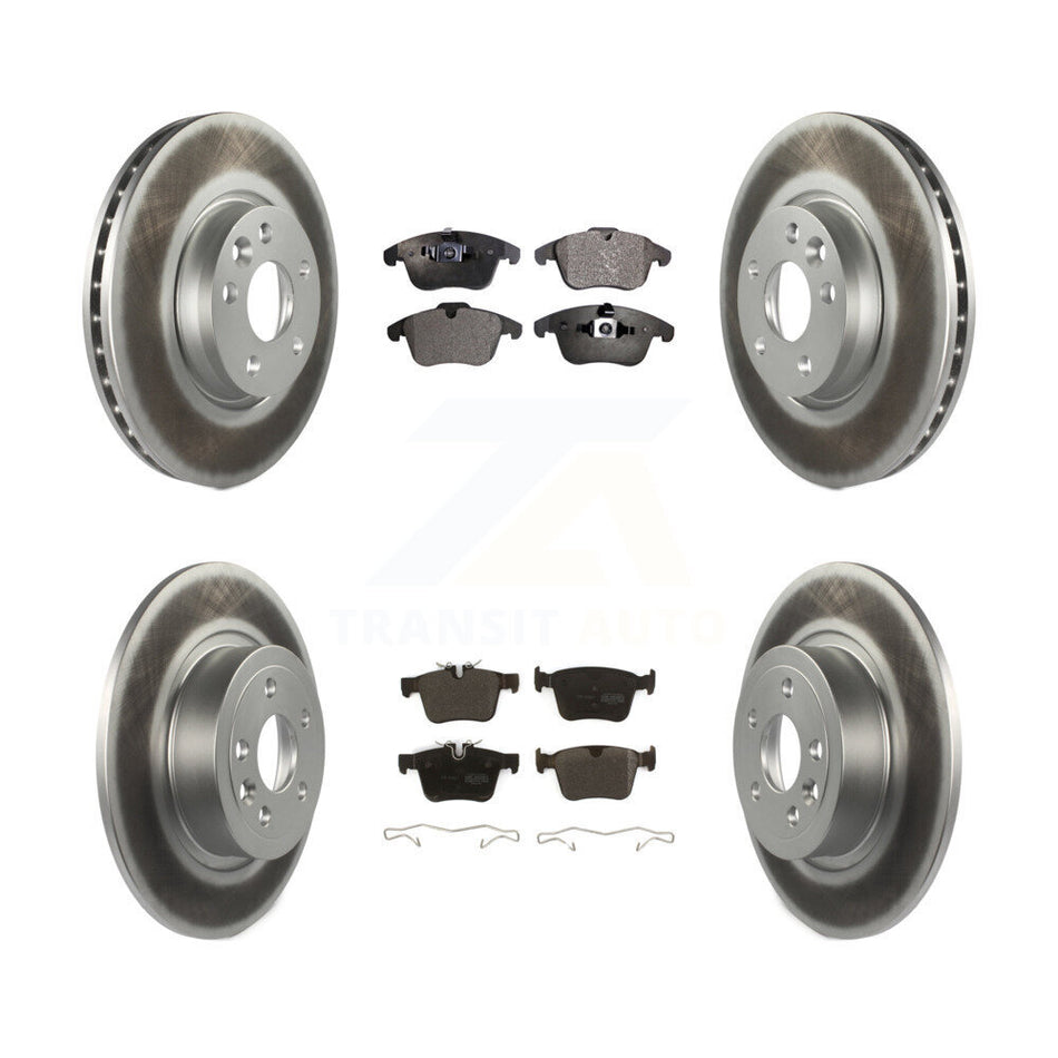 Front Rear Coated Disc Brake Rotors And Semi-Metallic Pad Kit For Land Rover Range Evoque KGF-104075