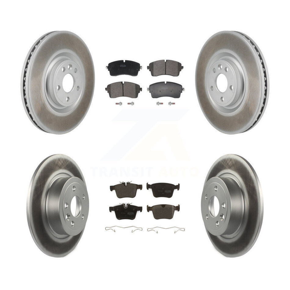 Front Rear Coated Disc Brake Rotors And Semi-Metallic Pad Kit For Land Rover Range Evoque KGF-104076