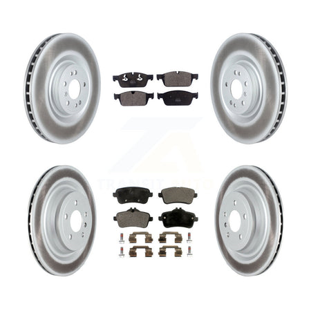 Front Rear Coated Brake Rotor & Semi-Metallic Pad Kit For Mercedes-Benz GL350 GL550 GL450 KGF-104091