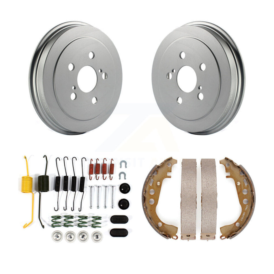Rear Coated Brake Drum Shoes Spring Kit For 2004-2007 Toyota Prius KGN-100070