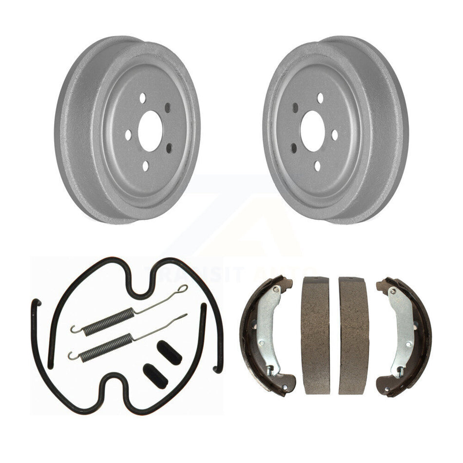 Rear Coated Brake Drum Shoes Spring Kit For 2003-2005 Chevrolet Cavalier Pontiac Sunfire KGN-100071