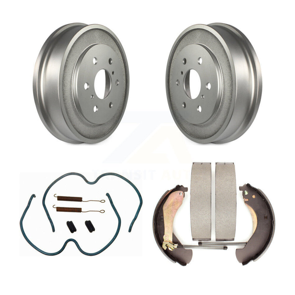 Rear Coated Brake Drum Shoes Spring Kit For Chevrolet Silverado 1500 GMC Sierra Classic KGN-100074