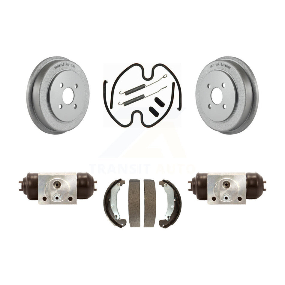 Rear Coated Brake Drum Shoes Spring And Cylinders Kit For Chevrolet Cobalt Saturn Ion Pontiac G5 Pursuit KGN-100094