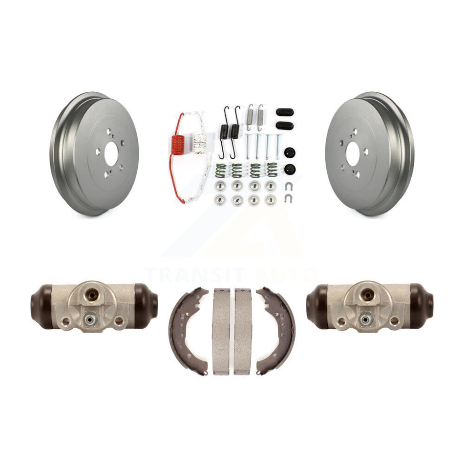 Rear Coated Brake Drum Shoes Spring And Cylinders Kit For 2009-2013 Toyota Corolla KGN-100098