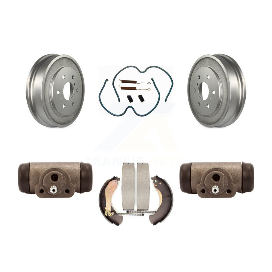 Rear Coated Brake Drum Shoes Spring And Cylinders Kit For Chevrolet Silverado 1500 GMC Sierra Classic KGN-100112