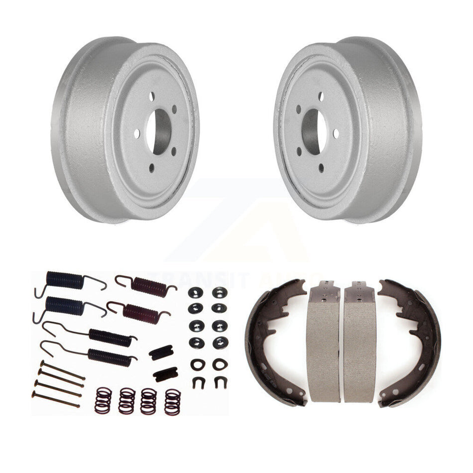 Rear Coated Brake Drum Shoes Spring Kit For 1983-1983 Ford F-150 F-100 With 10" Diameter KGN-100134