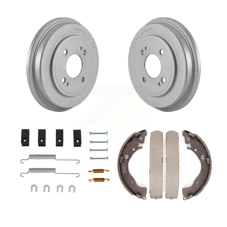 Rear Coated Brake Drum Shoes Spring Kit For 2010-2014 Honda Insight KGN-100137