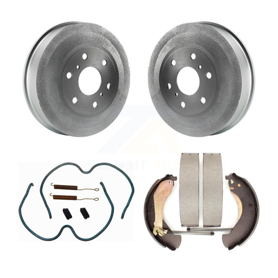 Rear Coated Brake Drum Shoes Spring Kit For 2009-2009 Chevrolet Silverado 1500 GMC Sierra Except Vehicles Using Hold Down Pins KGN-100143