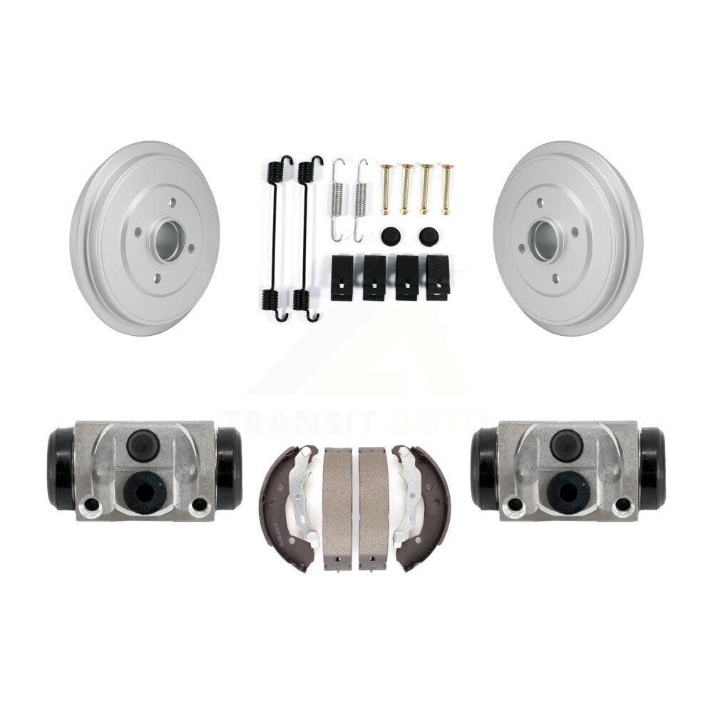 Rear Coated Brake Drum Shoes Spring And Cylinders Kit For Nissan Micra Versa Note KGN-100204