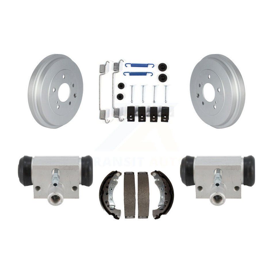 Rear Coated Brake Drum Shoes Spring And Cylinders Kit For 2013-2022 Nissan Sentra KGN-100205