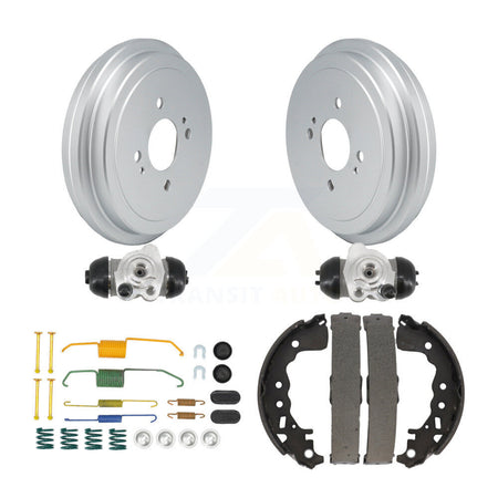 Rear Coated Brake Drum Shoes Spring And Cylinders Kit (6Pc) For Nissan Kicks Versa KGN-100208