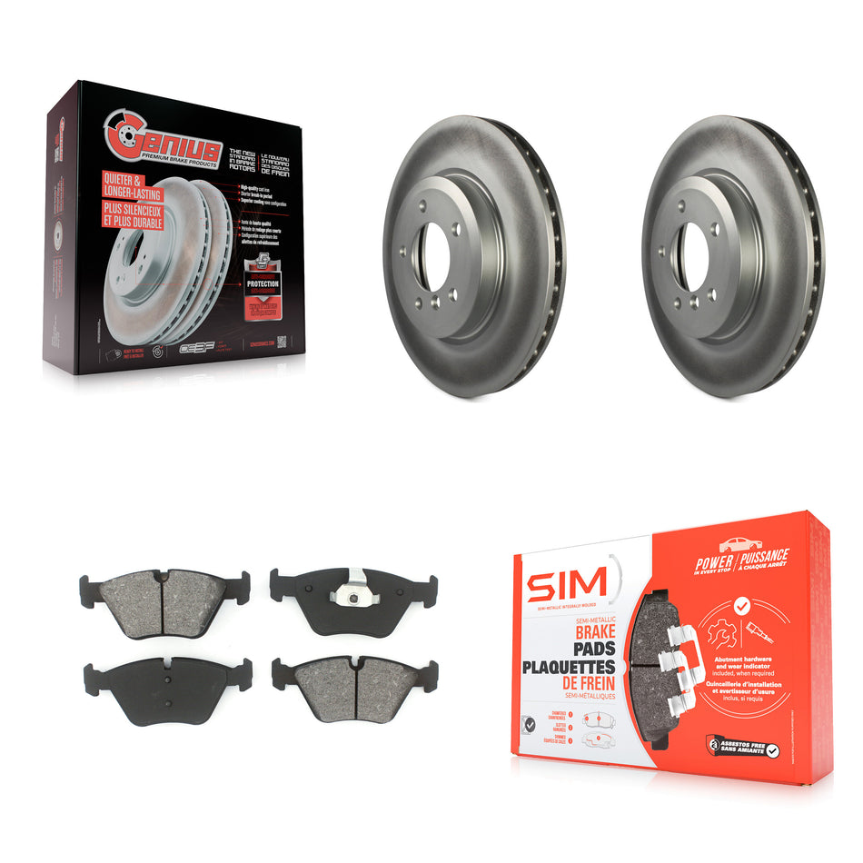Front Coated Disc Brake Rotors And Semi-Metallic Pads Kit For BMW 330Ci 330i Z4 330xi KGS-100271