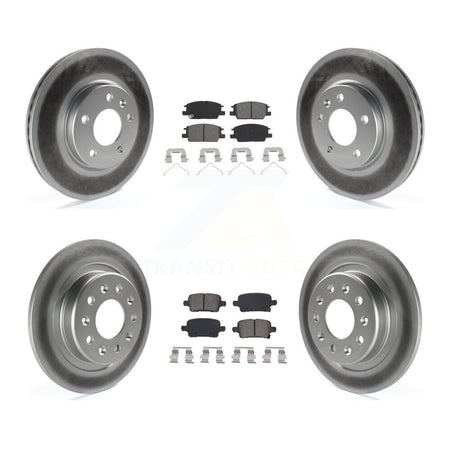 Front Rear Coat Brake Rotor Semi-Metallic Pad Kit For Chevrolet Equinox GMC Terrain Buick KGS-101940
