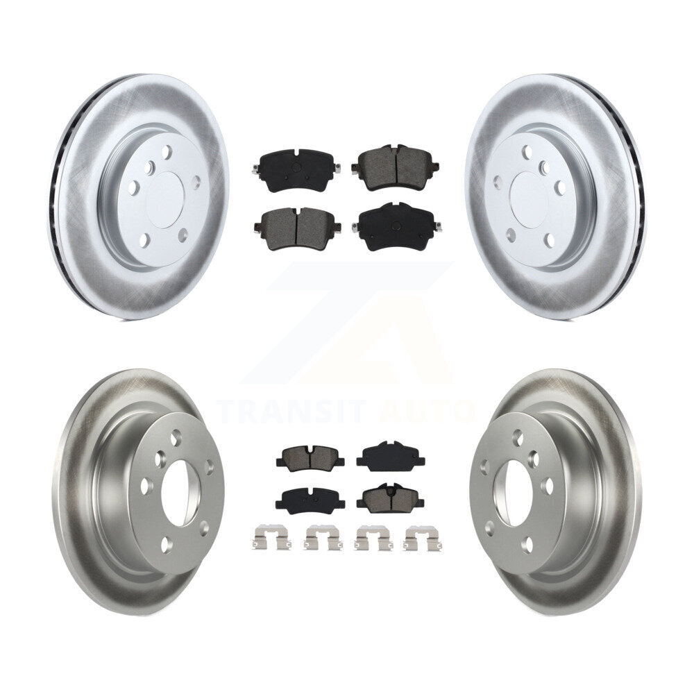 Front Rear Coated Disc Brake Rotors And Semi-Metallic Pads Kit For Mini Cooper KGS-101985