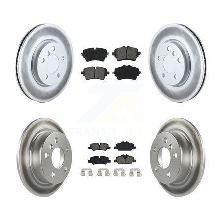 Front Rear Coated Disc Brake Rotors And Semi-Metallic Pads Kit For Mini Cooper KGS-101985