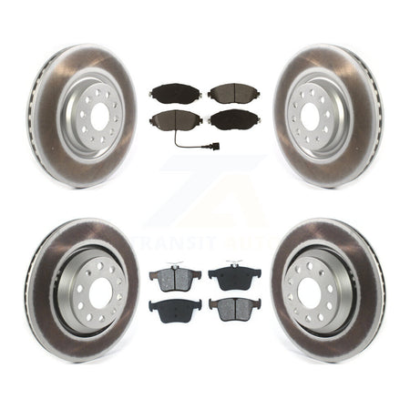 Front Rear Coat Brake Rotor Semi-Metallic Pad Kit For Audi Q3 Volkswagen Golf R Arteon S3 KGS-101987