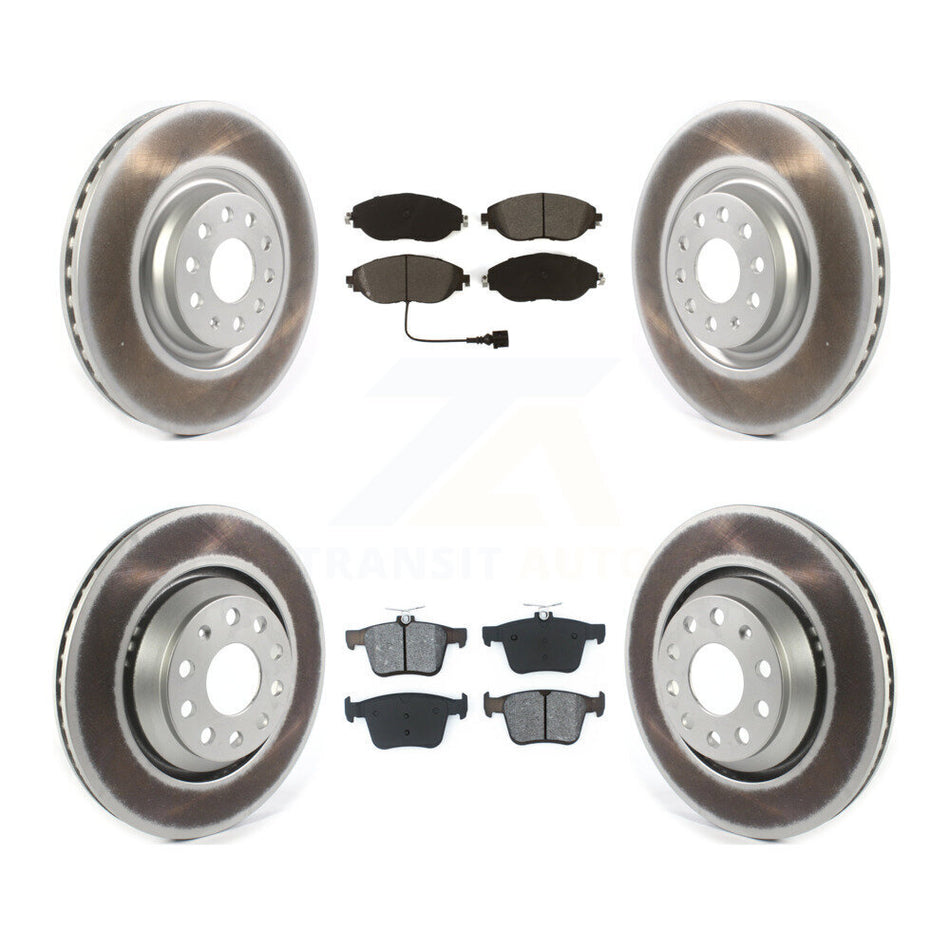 Front Rear Coat Brake Rotor Semi-Metallic Pad Kit For Audi Q3 Volkswagen Golf R Arteon S3 KGS-101987