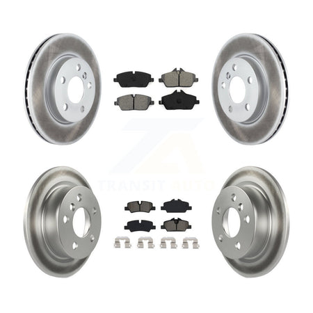 Front Rear Coated Disc Brake Rotors And Semi-Metallic Pads Kit For Mini Cooper KGS-101997