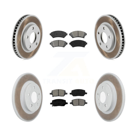 Front Rear Coated Brake Rotor Semi-Metallic Pad Kit For 2005 Pontiac Montana SV6 with FWD KGS-102443