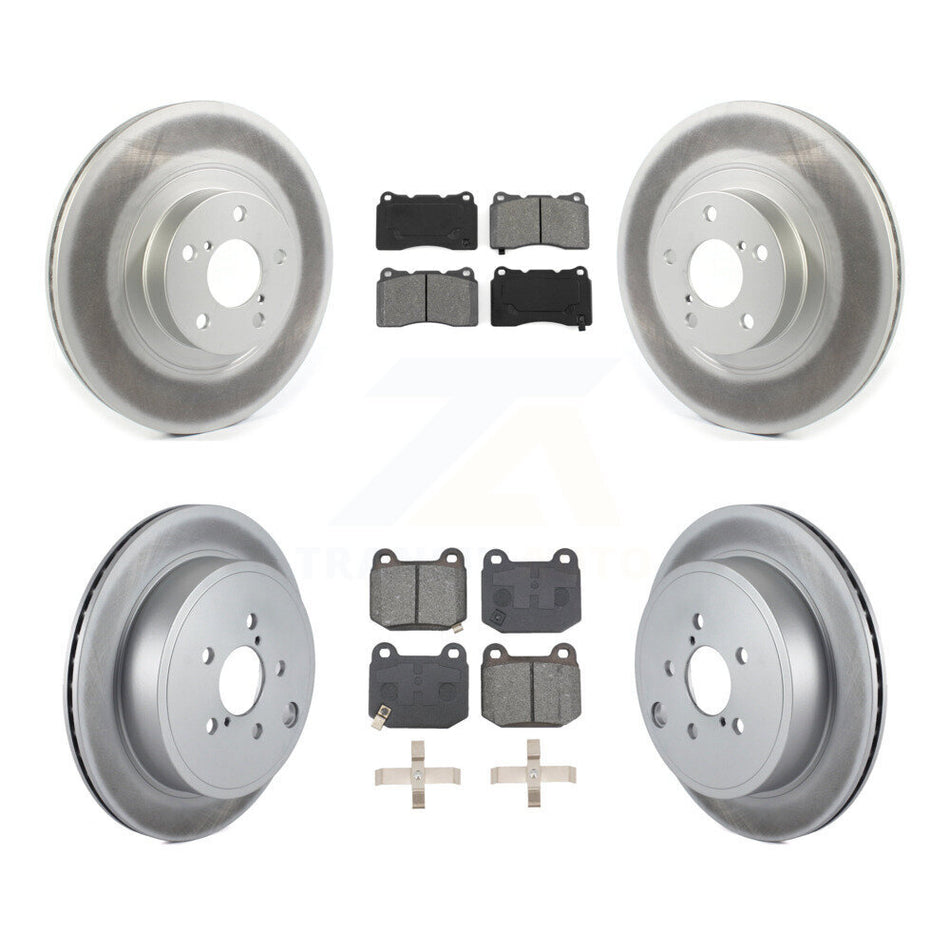 Front Rear Coat Brake Rotors Semi-Metallic Pad Kit For 2019 Toyota 86 TRD Special Edition KGS-102481