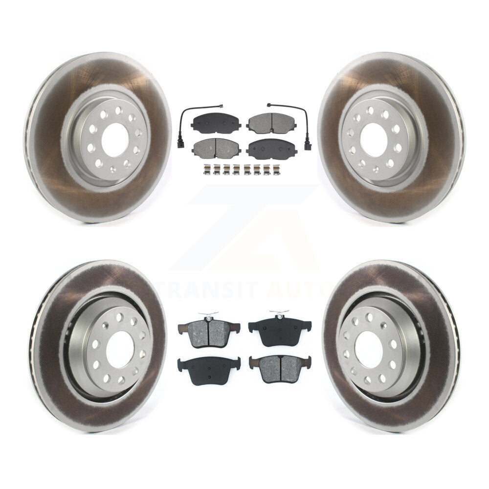 Front Rear Coated Disc Brake Rotor Semi-Metallic Pad Kit For Volkswagen Atlas Cross Sport KGS-102516