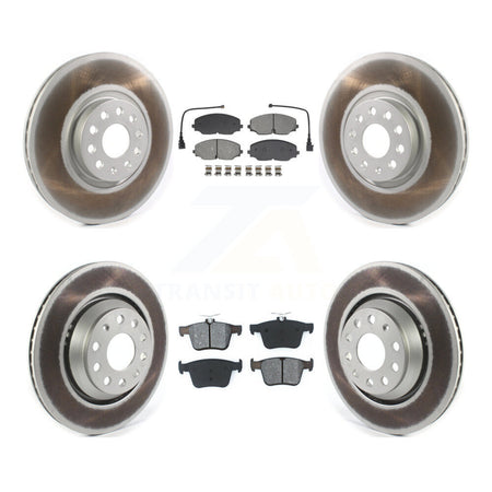 Front Rear Coated Disc Brake Rotor Semi-Metallic Pad Kit For Volkswagen Atlas Cross Sport KGS-102516