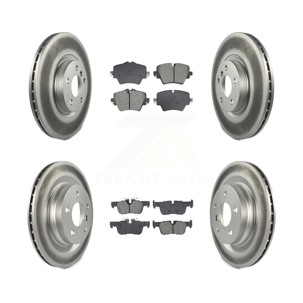 Front Rear Coated Brake Rotors Semi-Metallic Pad Kit For BMW X1 X2 Mini Cooper Countryman KGS-102517