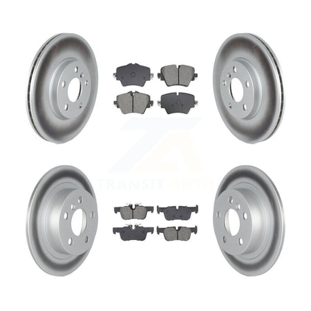 Front Rear Coat Disc Brake Rotor Semi-Metallic Pad Kit For Mini Cooper Countryman Clubman KGS-102518