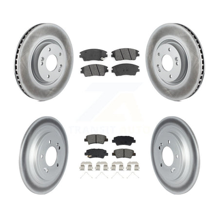 Front Rear Coat Brake Rotor Semi-Metallic Pad Kit For 2017-2022 Kia Sportage Turbocharged KGS-102533