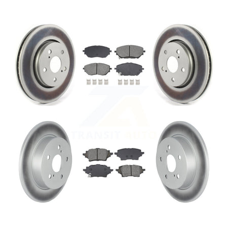 Front Rear Coated Disc Brake Rotors And Semi-Metallic Pads Kit For Toyota C-HR KGS-102541