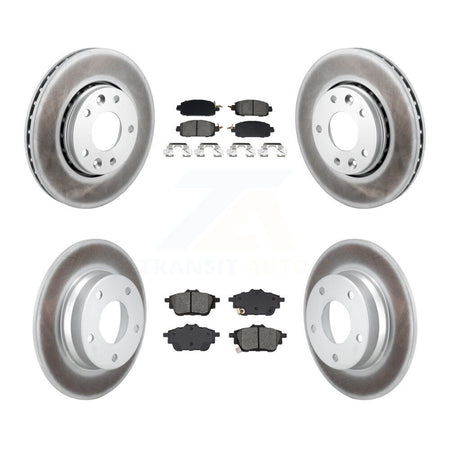 Front Rear Coat Disc Brake Rotor Semi-Metallic Pad Kit For Nissan Sentra rear brakes KGS-102547
