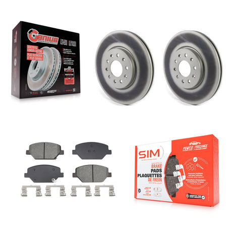 Front Coat Disc Brake Rotor Semi-Metallic Pad Kit For Chevrolet Equinox GMC Terrain Buick KGS-102657