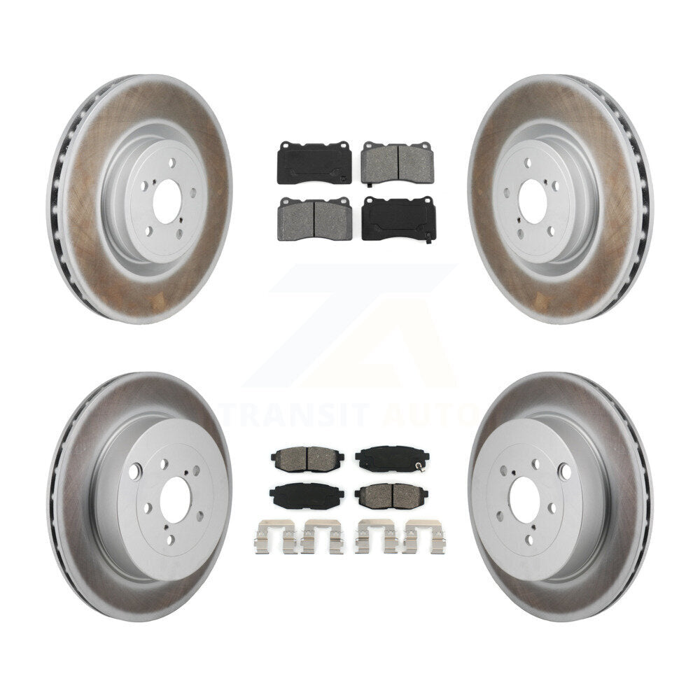 Front Rear Coat Brake Rotors Semi-Metallic Pad Kit For Subaru BRZ Base With Brembo Brakes KGS-102776