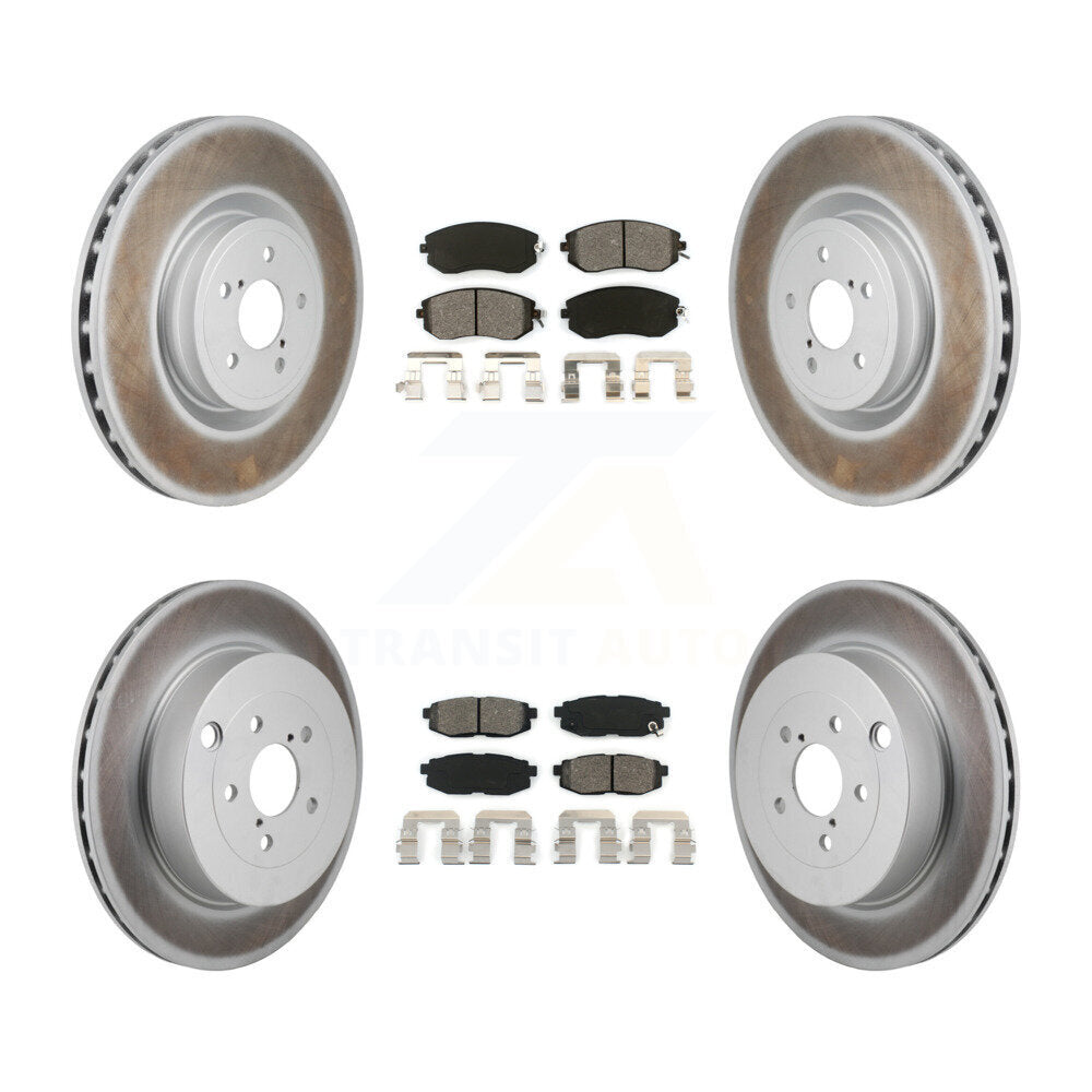 Front Rear Coated Brake Rotor Semi-Metallic Pad Kit For 2019 Toyota 86 With Brembo Brakes KGS-102777