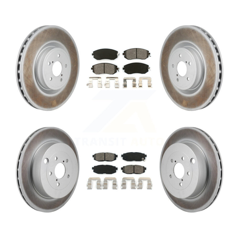 Front Rear Coated Brake Rotor Semi-Metallic Pad Kit For 2019 Toyota 86 With Brembo Brakes KGS-102777