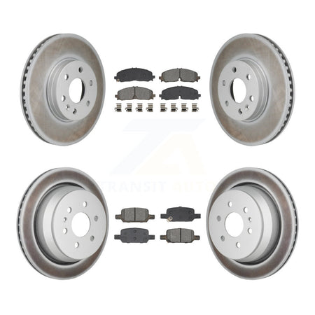 Front Rear Coat Disc Brake Rotors Semi-Metallic Pad Kit For Chevrolet Colorado GMC Canyon KGS-102789