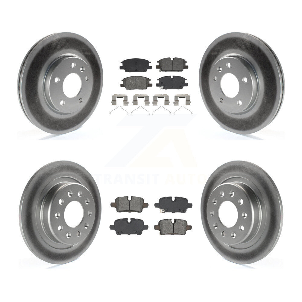 Front Rear Coat Disc Brake Rotors Semi-Metallic Pad Kit For Chevrolet Equinox GMC Terrain KGS-102803