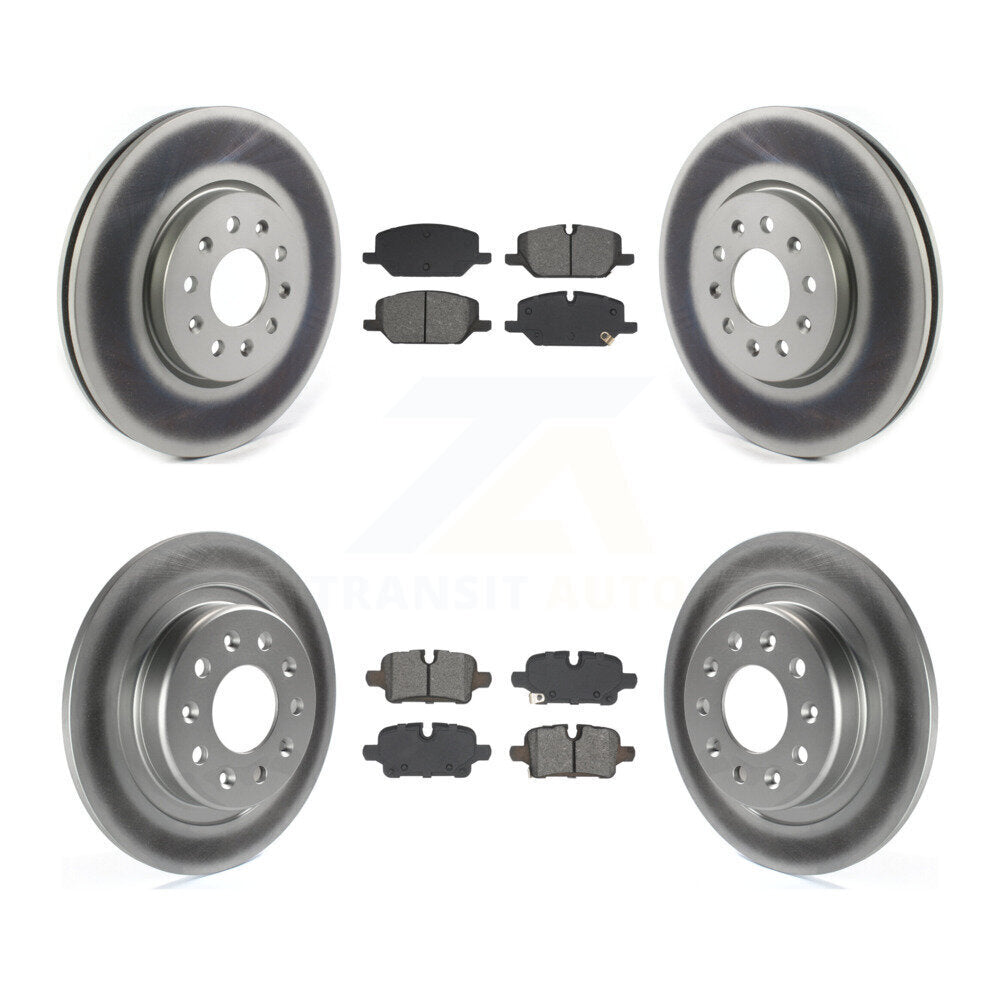 Front Rear Coat Brake Rotors Semi-Metallic Pad Kit For 2021 Chevrolet Equinox GMC Terrain KGS-102804