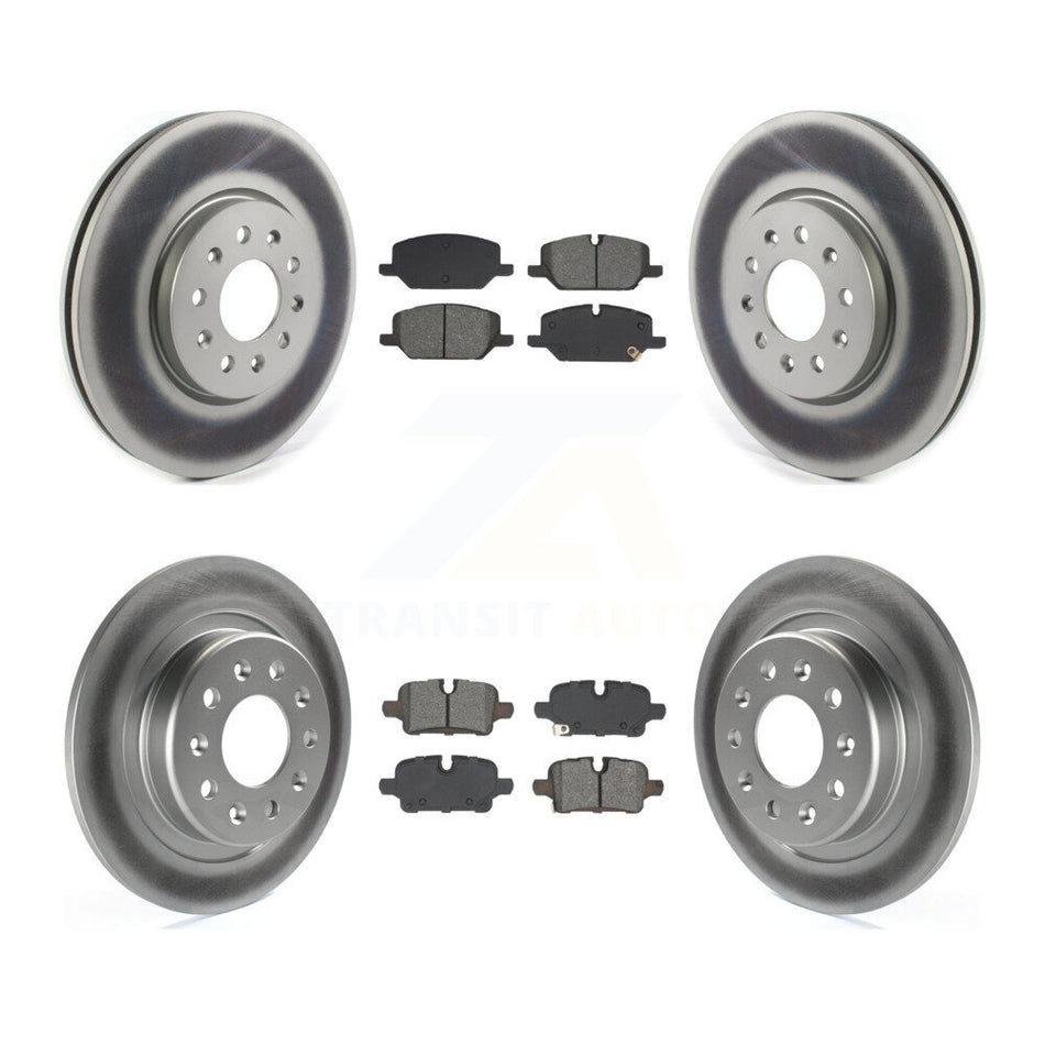 Front Rear Coat Brake Rotors Semi-Metallic Pad Kit For 2021 Chevrolet Equinox GMC Terrain KGS-102804