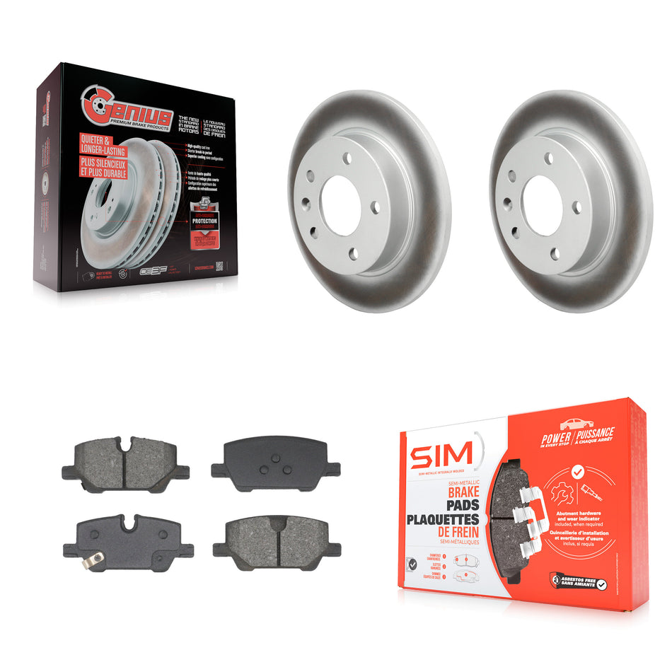 Rear Coated Brake Rotor & Semi-Metallic Pad Kit For Chevrolet Trailblazer Buick Encore GX KGS-102861