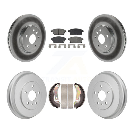 Front Rear Coat Disc Brake Rotors Semi-Metallic Pad Drum Kit For 2013-2017 Chevrolet Trax KGS-102887