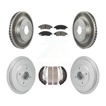 Front Rear Coated Disc Brake Rotor Semi-Metallic Pad Drum Kit For Nissan Micra Versa Note KGS-102890