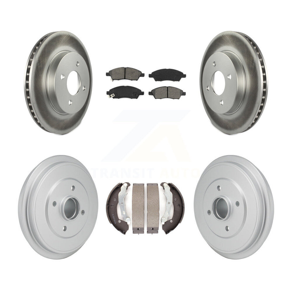 Front Rear Coated Disc Brake Rotor Semi-Metallic Pad Drum Kit For Nissan Micra Versa Note KGS-102890