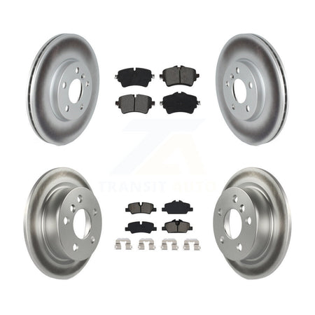 Front Rear Coat Brake Rotors Semi-Metallic Pad Kit For 2022 Mini Cooper S with GAS engine KGS-103576